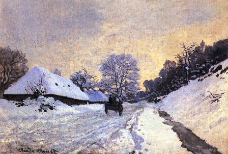 Claude Monet picturi de iarna
